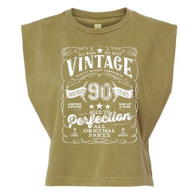 Vintage 90th Birthday Perfection Original Part 1933 Garment-Dyed Women's Muscle Tee