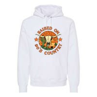 Vintage 90s Country Concert Tee DistressedWester Premium Hoodie