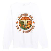 Vintage 90s Country Concert Tee DistressedWester Premium Crewneck Sweatshirt