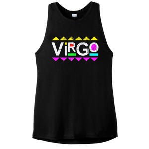 Virgo 90s Horoscope Zodiac Sign Astrology Gift Ladies PosiCharge Tri-Blend Wicking Tank