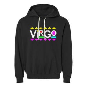 Virgo 90s Horoscope Zodiac Sign Astrology Gift Garment-Dyed Fleece Hoodie