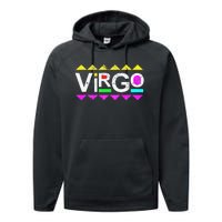 Virgo 90s Horoscope Zodiac Sign Astrology Gift Performance Fleece Hoodie