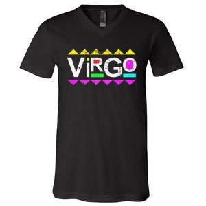 Virgo 90s Horoscope Zodiac Sign Astrology Gift V-Neck T-Shirt