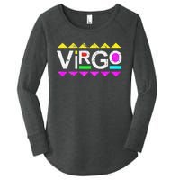 Virgo 90s Horoscope Zodiac Sign Astrology Gift Women's Perfect Tri Tunic Long Sleeve Shirt