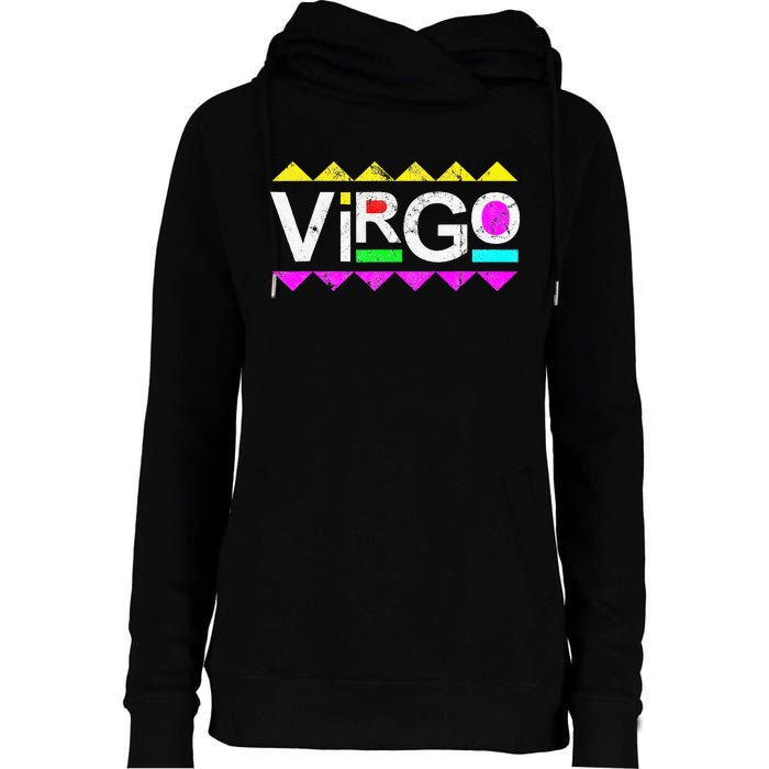 Virgo 90s Horoscope Zodiac Sign Astrology Gift Womens Funnel Neck Pullover Hood