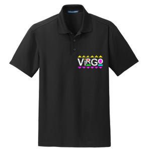 Virgo 90s Horoscope Zodiac Sign Astrology Gift Dry Zone Grid Polo