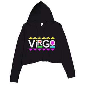 Virgo 90s Horoscope Zodiac Sign Astrology Gift Crop Fleece Hoodie