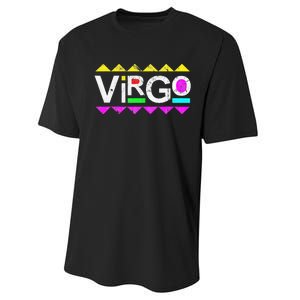 Virgo 90s Horoscope Zodiac Sign Astrology Gift Performance Sprint T-Shirt