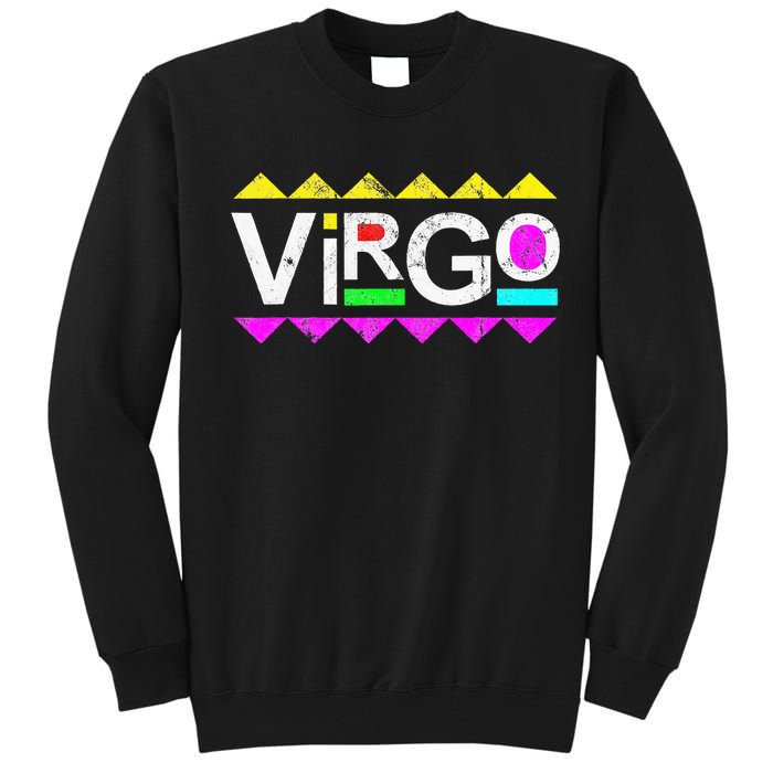 Virgo 90s Horoscope Zodiac Sign Astrology Gift Tall Sweatshirt