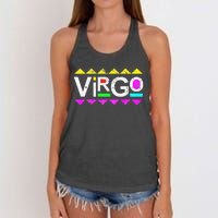 Virgo 90s Horoscope Zodiac Sign Astrology Gift Women's Knotted Racerback Tank