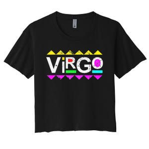 Virgo 90s Horoscope Zodiac Sign Astrology Gift Women's Crop Top Tee