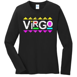 Virgo 90s Horoscope Zodiac Sign Astrology Gift Ladies Long Sleeve Shirt