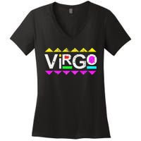 Virgo 90s Horoscope Zodiac Sign Astrology Gift Women's V-Neck T-Shirt