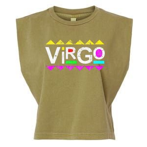 Virgo 90s Horoscope Zodiac Sign Astrology Gift Garment-Dyed Women's Muscle Tee