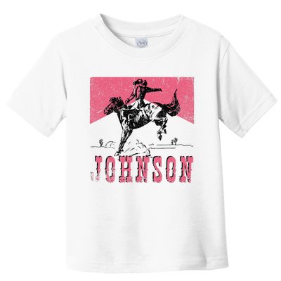 Vintage 90s Johnson Name Personalized Toddler T-Shirt