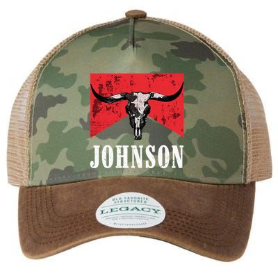 Vintage 90s Johnson Name Personalized Legacy Tie Dye Trucker Hat