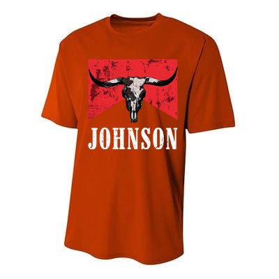 Vintage 90s Johnson Name Personalized Performance Sprint T-Shirt