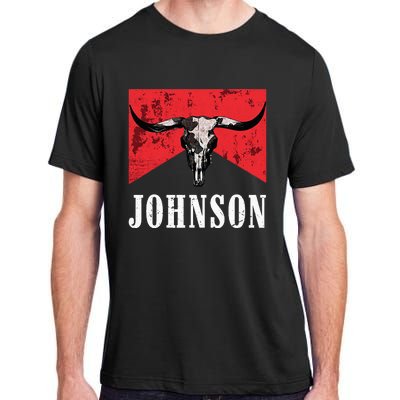 Vintage 90s Johnson Name Personalized Adult ChromaSoft Performance T-Shirt