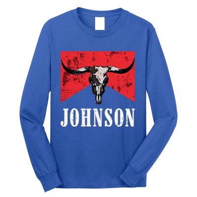 Vintage 90s Johnson Name Personalized Long Sleeve Shirt