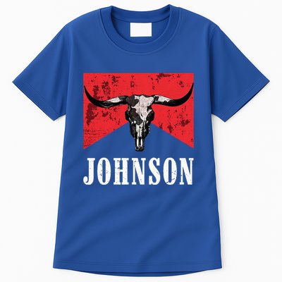 Vintage 90s Johnson Name Personalized Tall T-Shirt