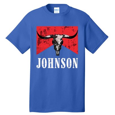 Vintage 90s Johnson Name Personalized Tall T-Shirt