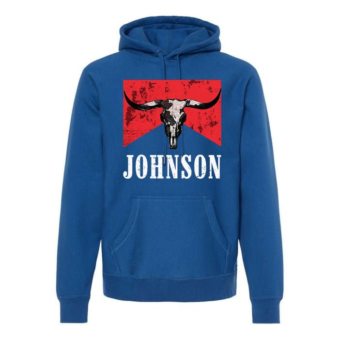 Vintage 90s Johnson Name Personalized Premium Hoodie