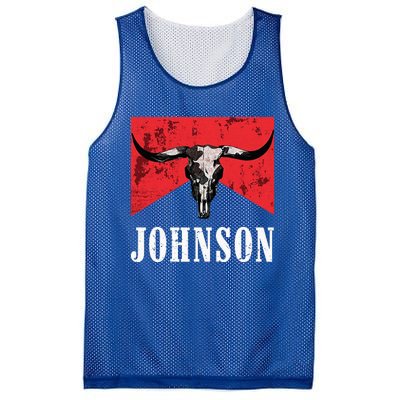 Vintage 90s Johnson Name Personalized Mesh Reversible Basketball Jersey Tank