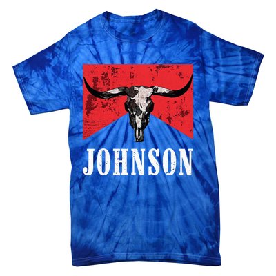 Vintage 90s Johnson Name Personalized Tie-Dye T-Shirt