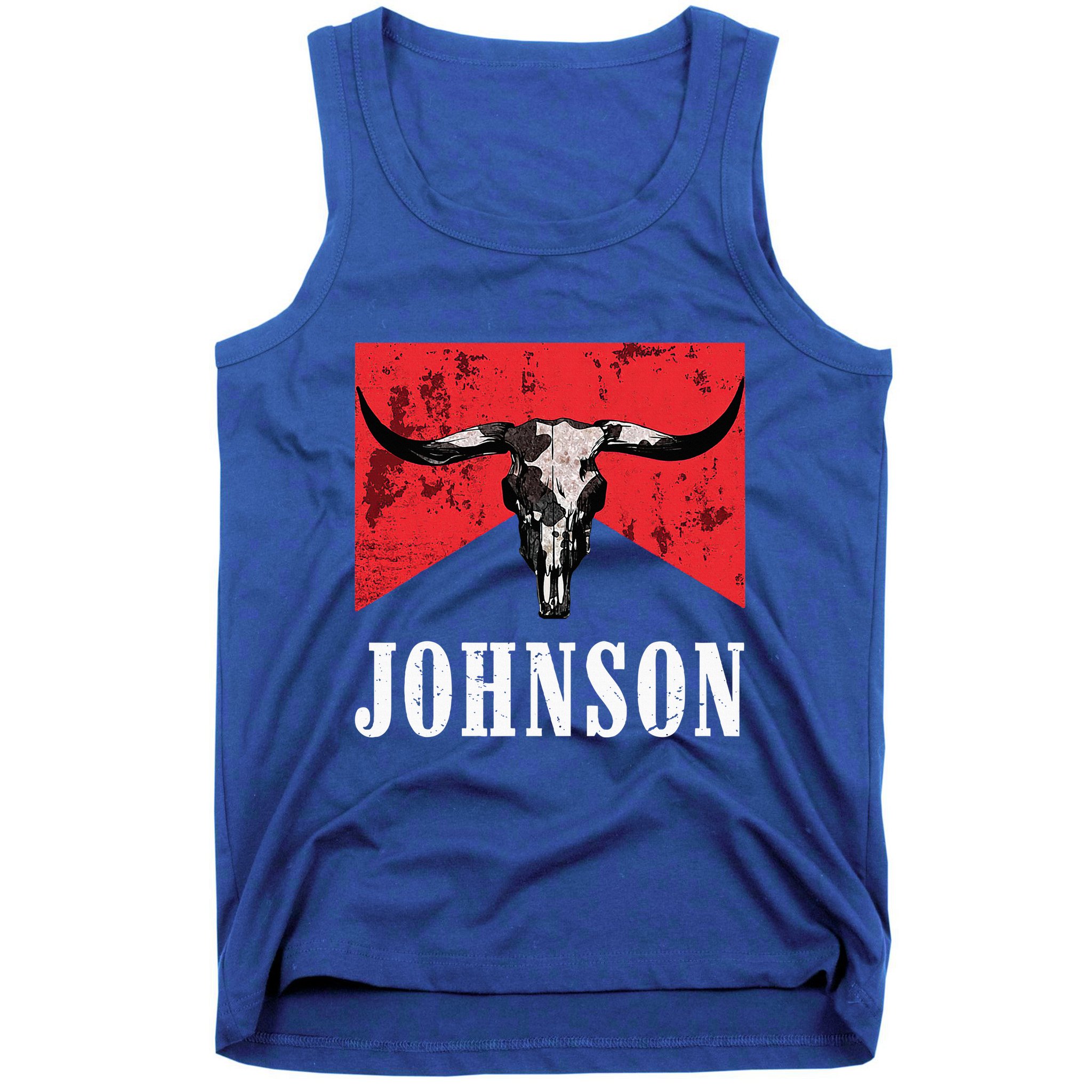 Vintage 90s Johnson Name Personalized Tank Top