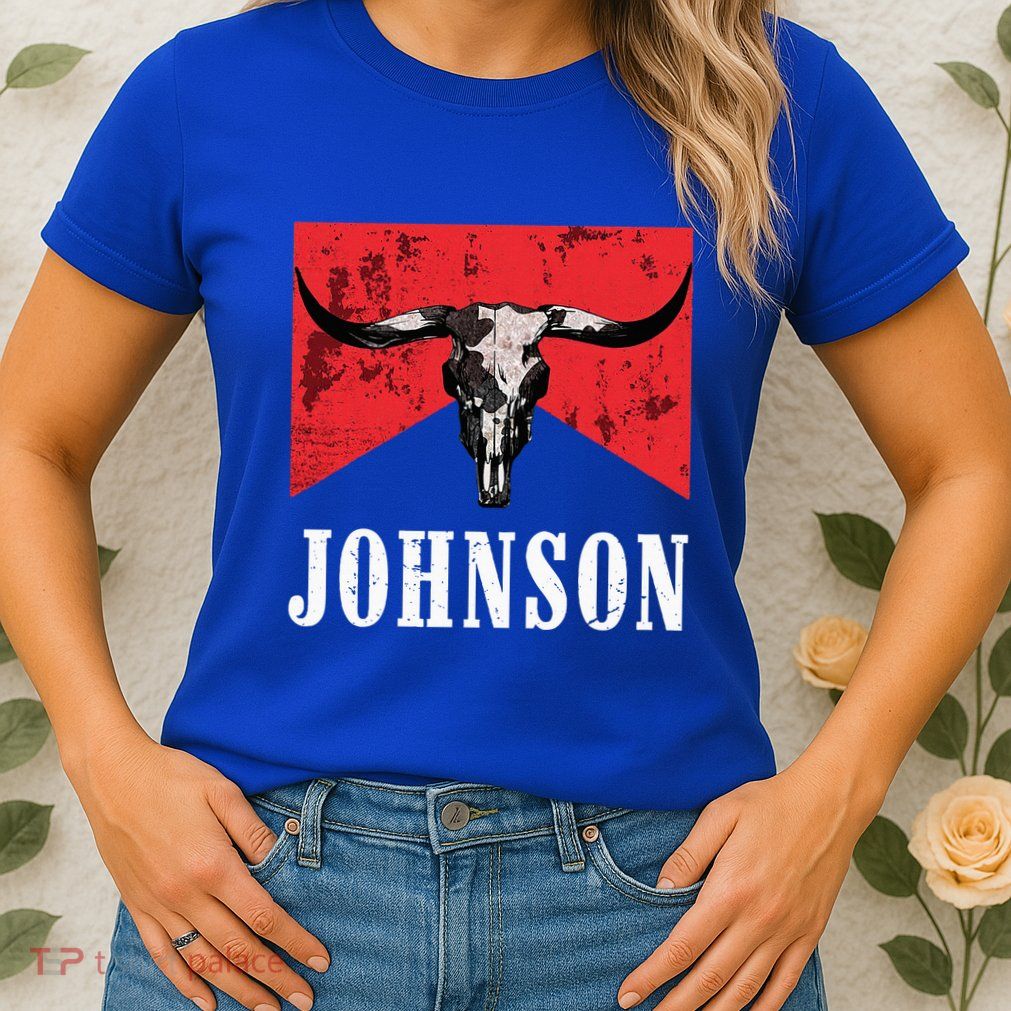 Vintage 90s Johnson Name Personalized Womens T-Shirt