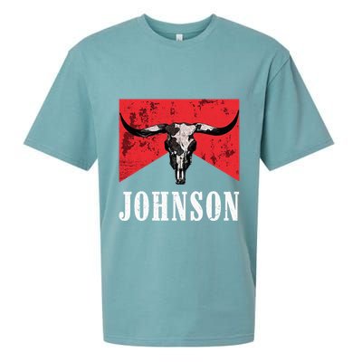 Vintage 90s Johnson Name Personalized Sueded Cloud Jersey T-Shirt