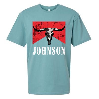 Vintage 90s Johnson Name Personalized Sueded Cloud Jersey T-Shirt