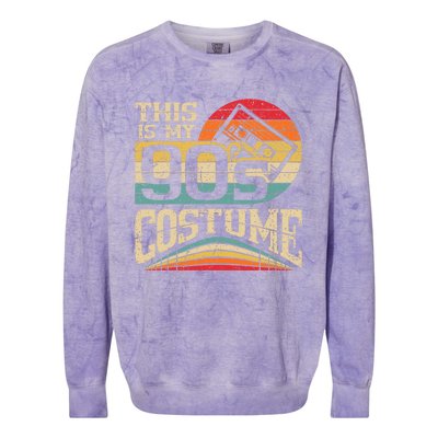 Vintage 90s Outfit This Is My 90s Costume Party Colorblast Crewneck Sweatshirt