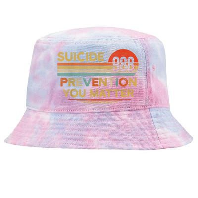 Vintage 988 Suicide Prevention 988 Tie-Dyed Bucket Hat