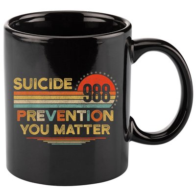 Vintage 988 Shirt Suicide Prevention 988 11oz C Handle Ceramic Mug