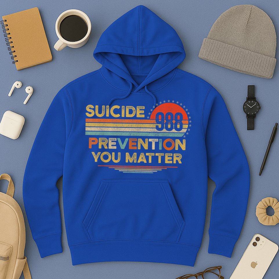 Vintage 988 Shirt Suicide Prevention 988 Hoodie