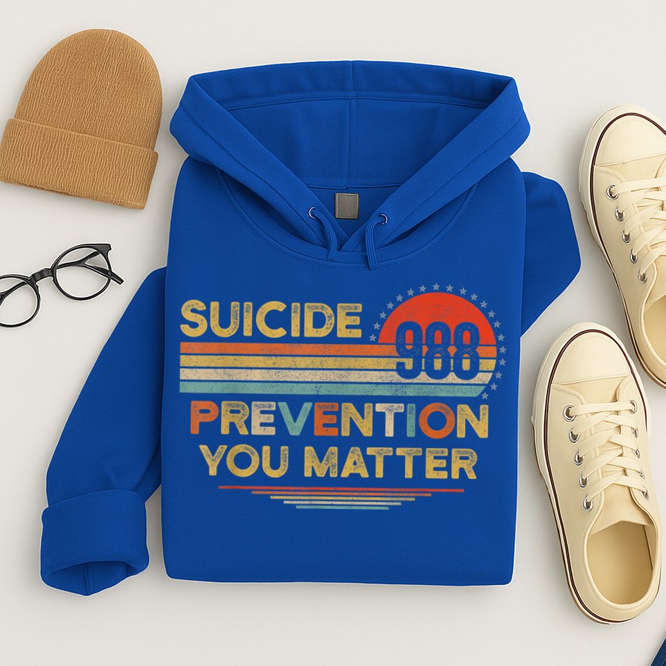 Vintage 988 Shirt Suicide Prevention 988 Hoodie