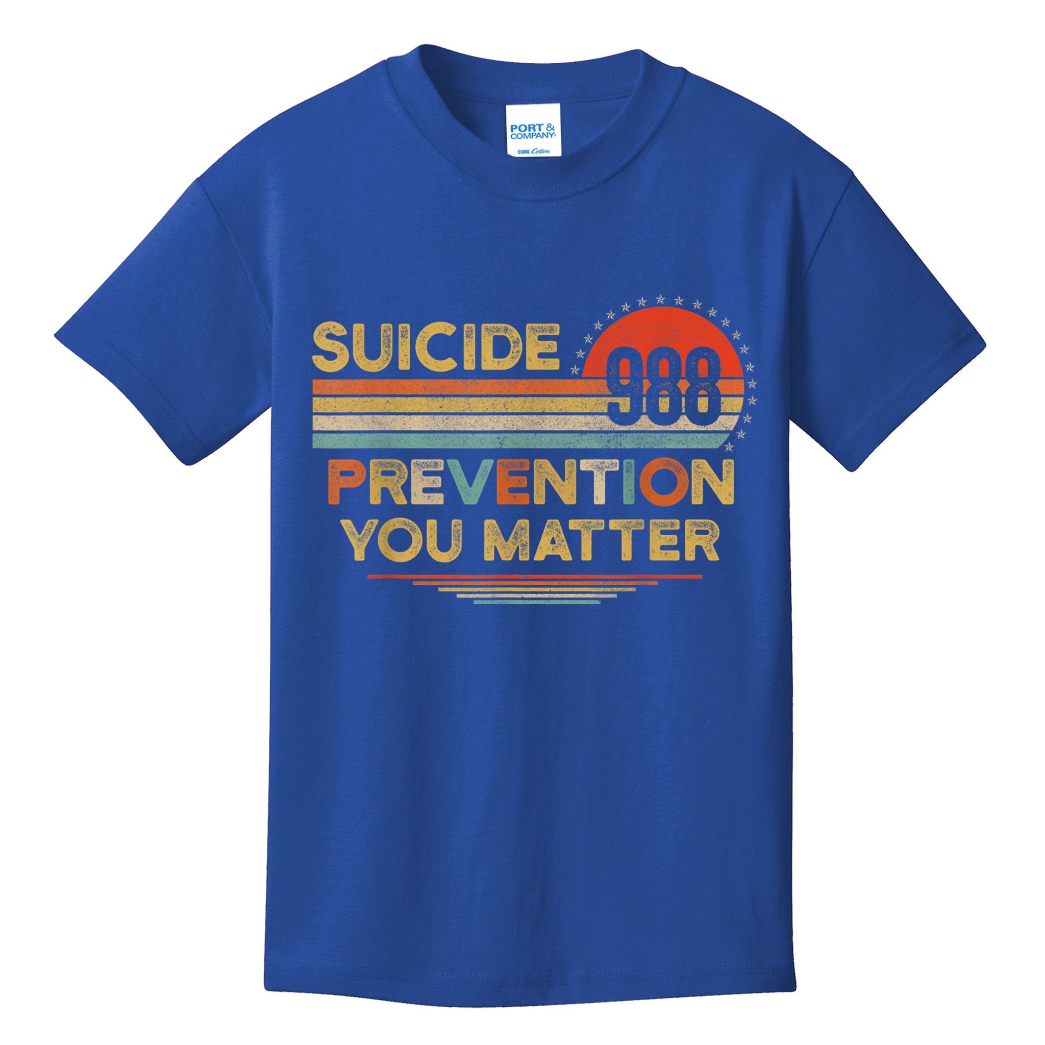 Vintage 988 Shirt Suicide Prevention 988 Kids T-Shirt