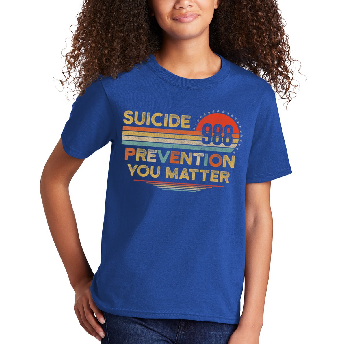 Vintage 988 Shirt Suicide Prevention 988 Kids T-Shirt