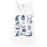 Vintage 90s Tattoo Cat Retro Kitten Nature Ladies Essential Tank