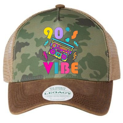 Vintage 90s Vibe 90s Music Lover I Heart The Nineties Legacy Tie Dye Trucker Hat