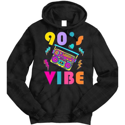 Vintage 90s Vibe 90s Music Lover I Heart The Nineties Tie Dye Hoodie