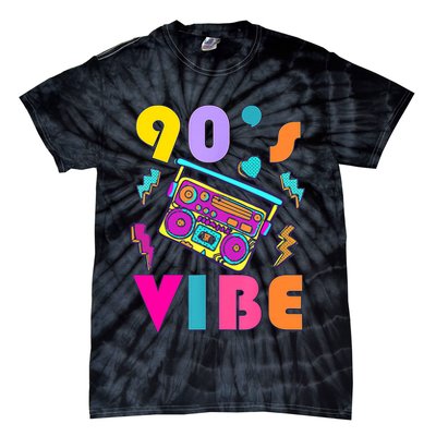 Vintage 90s Vibe 90s Music Lover I Heart The Nineties Tie-Dye T-Shirt