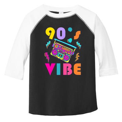 Vintage 90s Vibe 90s Music Lover I Heart The Nineties Toddler Fine Jersey T-Shirt