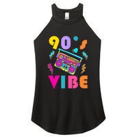 Vintage 90s Vibe 90s Music Lover I Heart The Nineties Women's Perfect Tri Rocker Tank