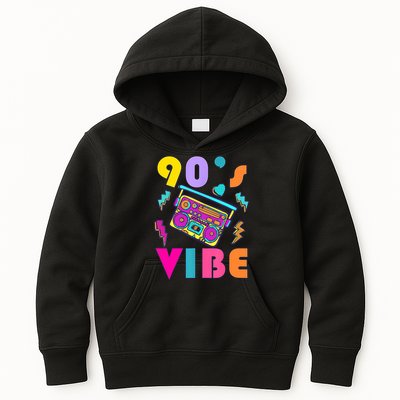 Vintage 90s Vibe 90s Music Lover I Heart The Nineties Kids Hoodie