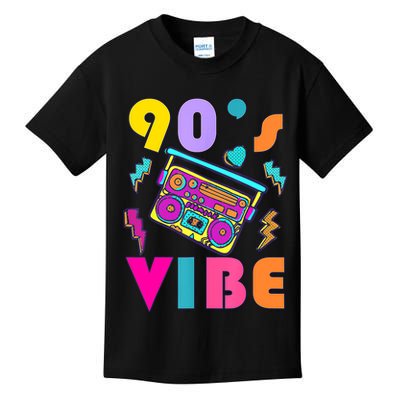 Vintage 90s Vibe 90s Music Lover I Heart The Nineties Kids T-Shirt