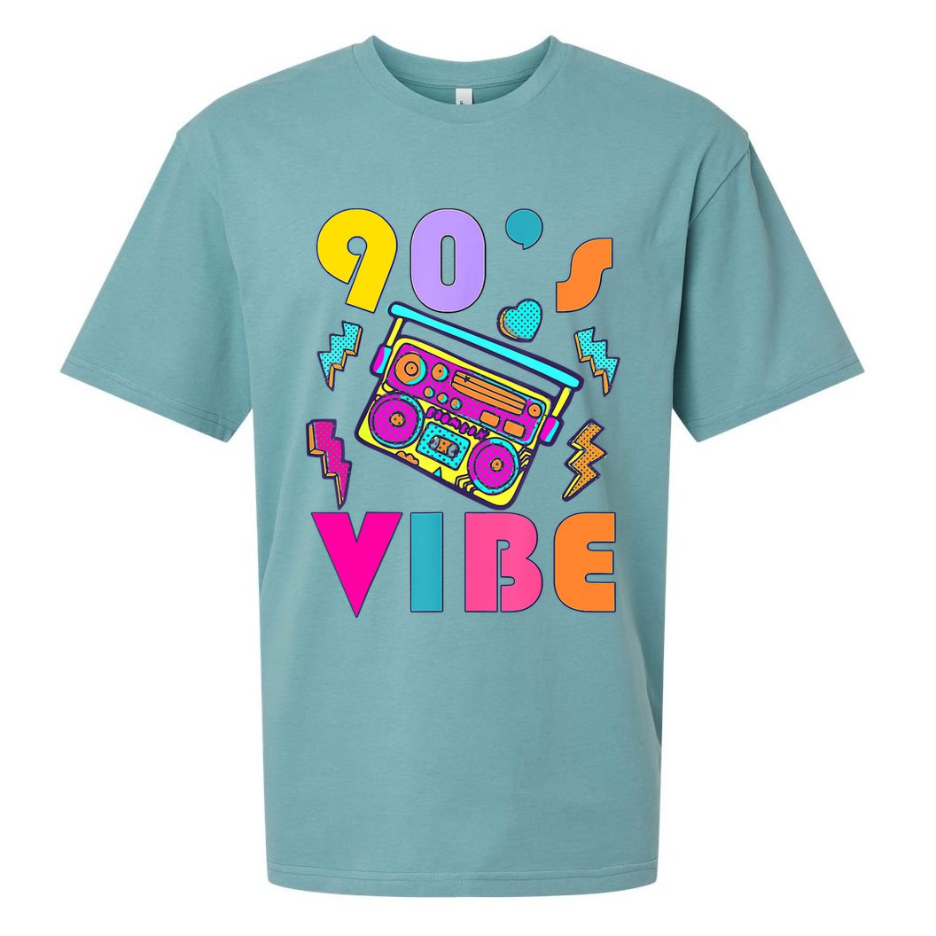 Vintage 90s Vibe 90s Music Lover I Heart The Nineties Sueded Cloud Jersey T-Shirt