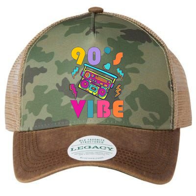 Vintage 90s Vibe 90s Music Lover I Heart The Nineties Legacy Tie Dye Trucker Hat