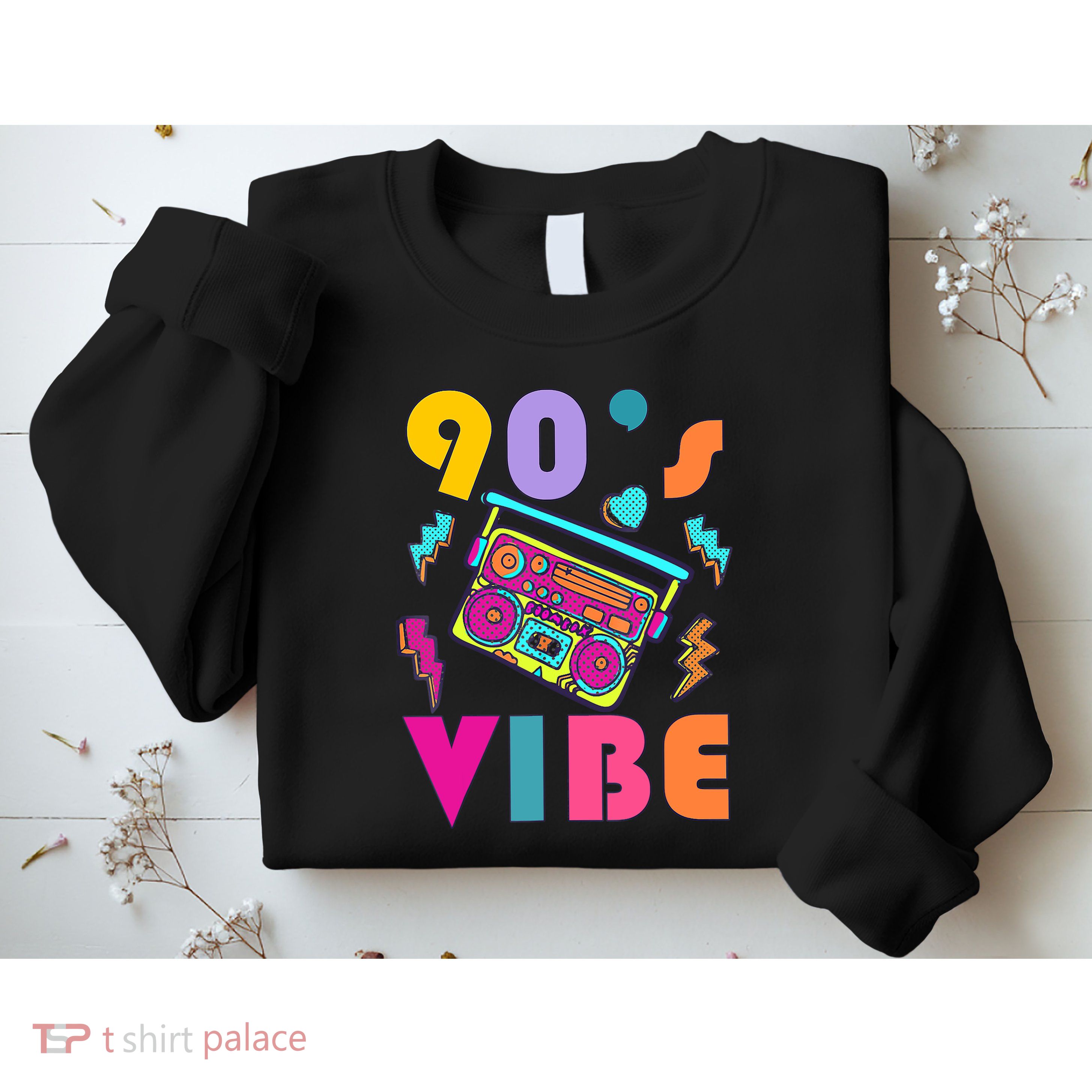 Vintage 90s Vibe 90s Music Lover I Heart The Nineties Sweatshirt